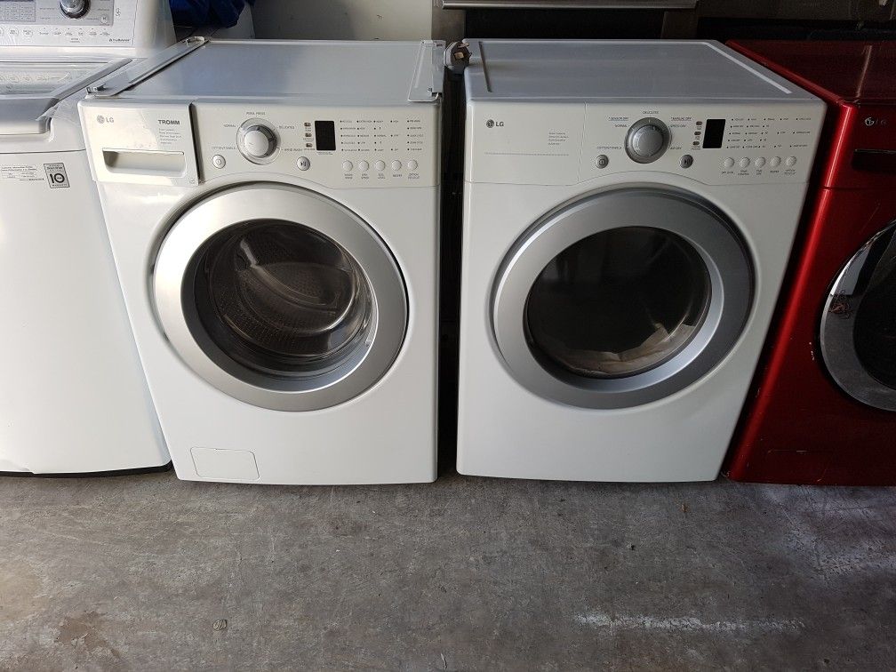 LG washer and dryer