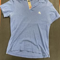 Men’s Blue Burberry Polo Shirt 