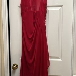 David’s Bridal Red Bridesmaid Dress Size 6