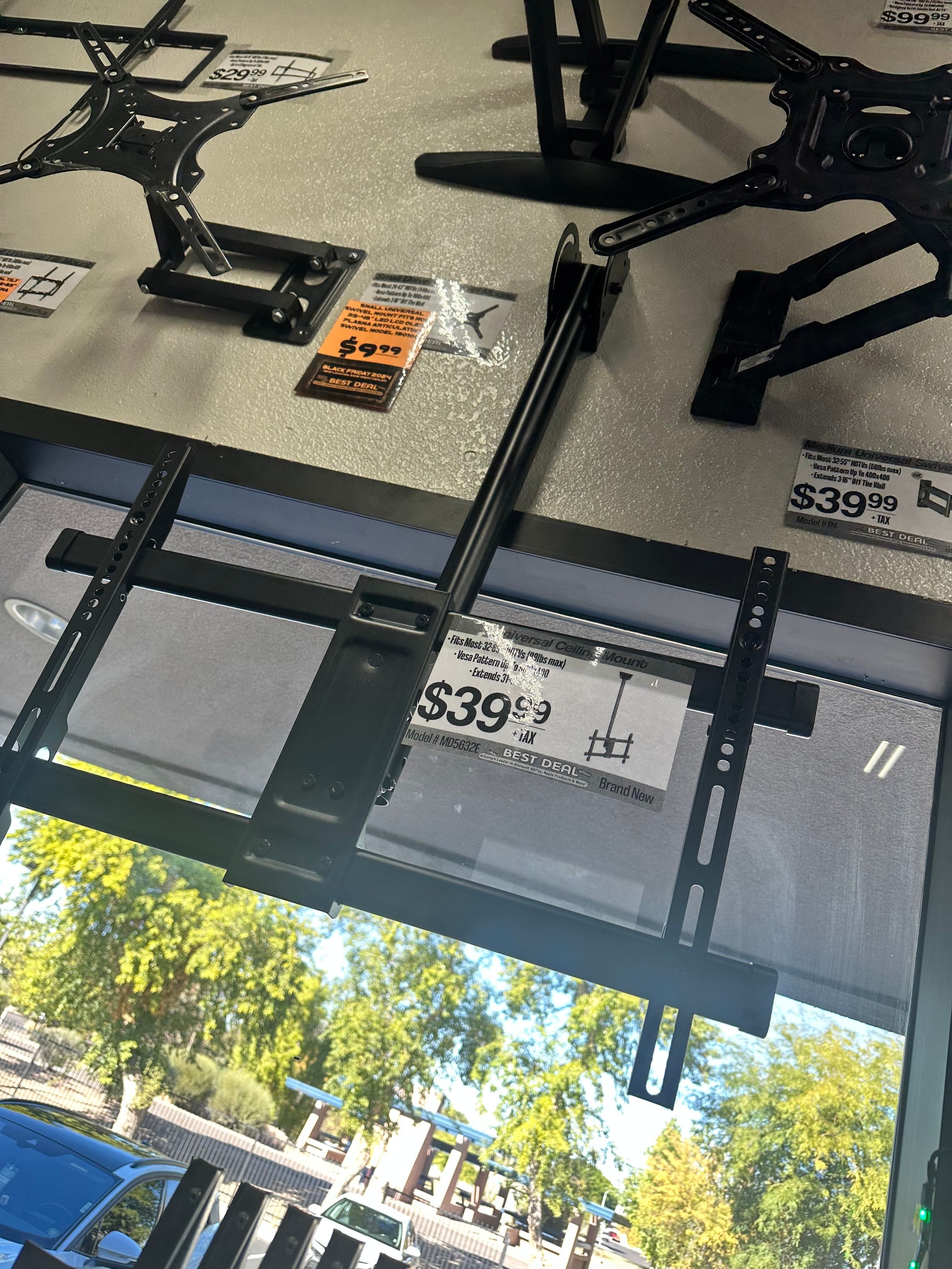 BRAND NEW MOUNT SALE! Ceiling Mount for TVs 32-65" Vesa Up To 600x400 99lbs Max for LED LCD OLED Plasma 180253 MD5632E