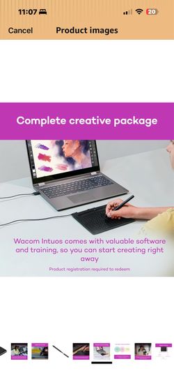 Wacom Intuos Small Graphics Drawing Tablet