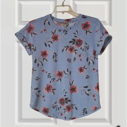 'COMO Vintage' shirt rolled sleeves, drop shoulders, curved hem Sz. S