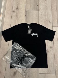 BRAND NEW Stussy black dice graphic t shirt with original bag