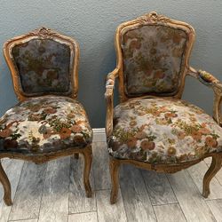 Antique Parlor Chair Set 
