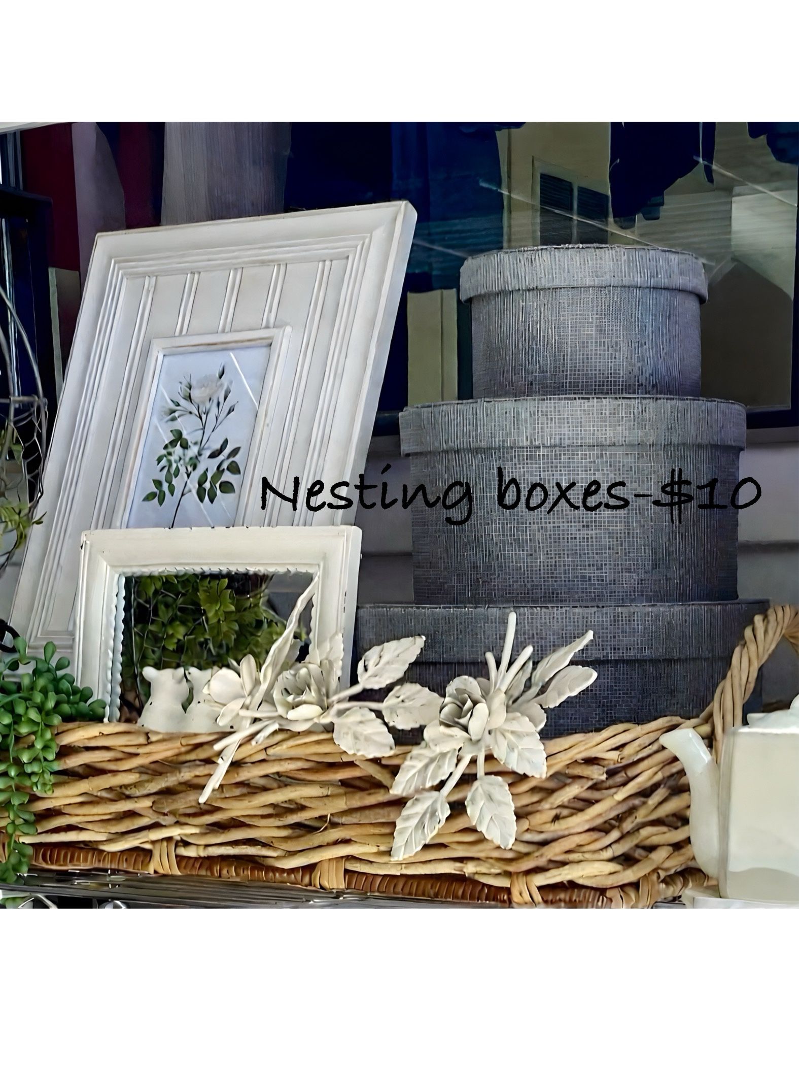 IKEA Fabric Nesting Boxes-Set Of 3