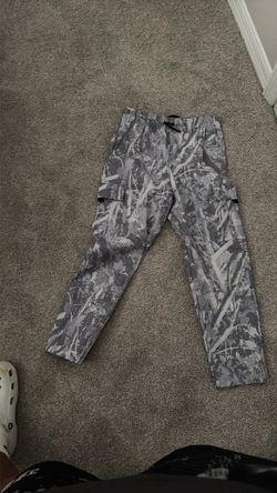 Gray Camo Cargo Pants