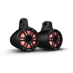 Rockford Fosgate M2 8” Color Optix 2-Way Horn Loaded Wake Tower Speakers (pr) - Black