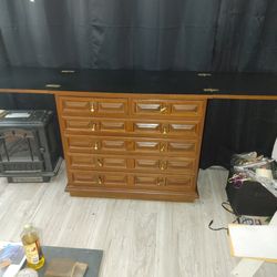 very rare handmade buffet table/ bar