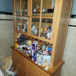 China Cabinet And Table With Chairs 