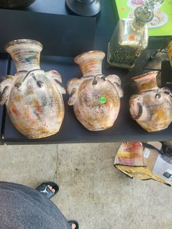 3 Mexican Wall Mount Cantaritos