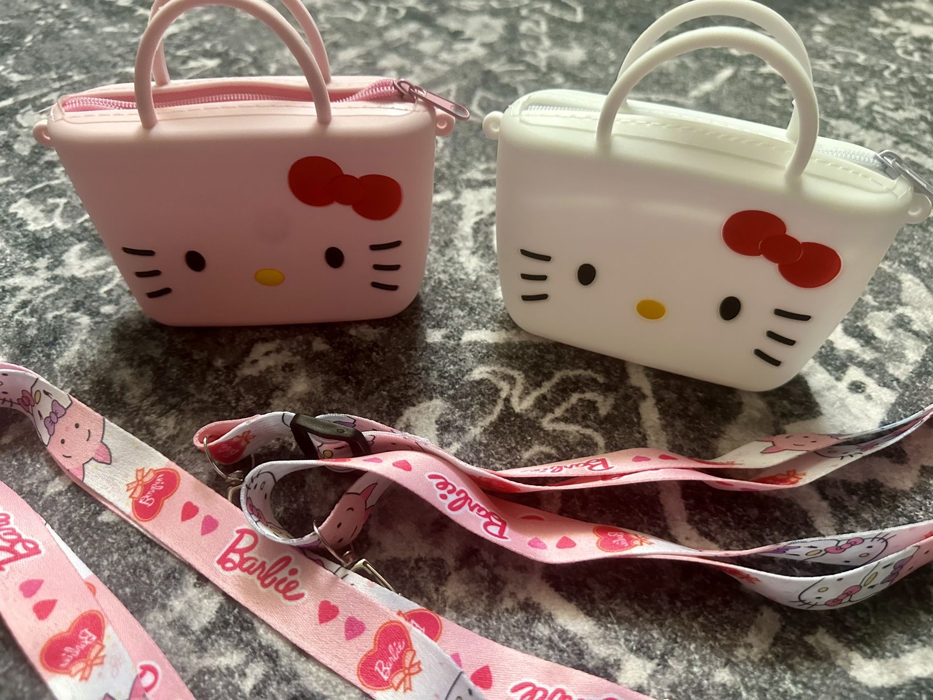 New In Bag. HELLO- KITTY. PINK or WHITE/ Purse/crossbody-Youth