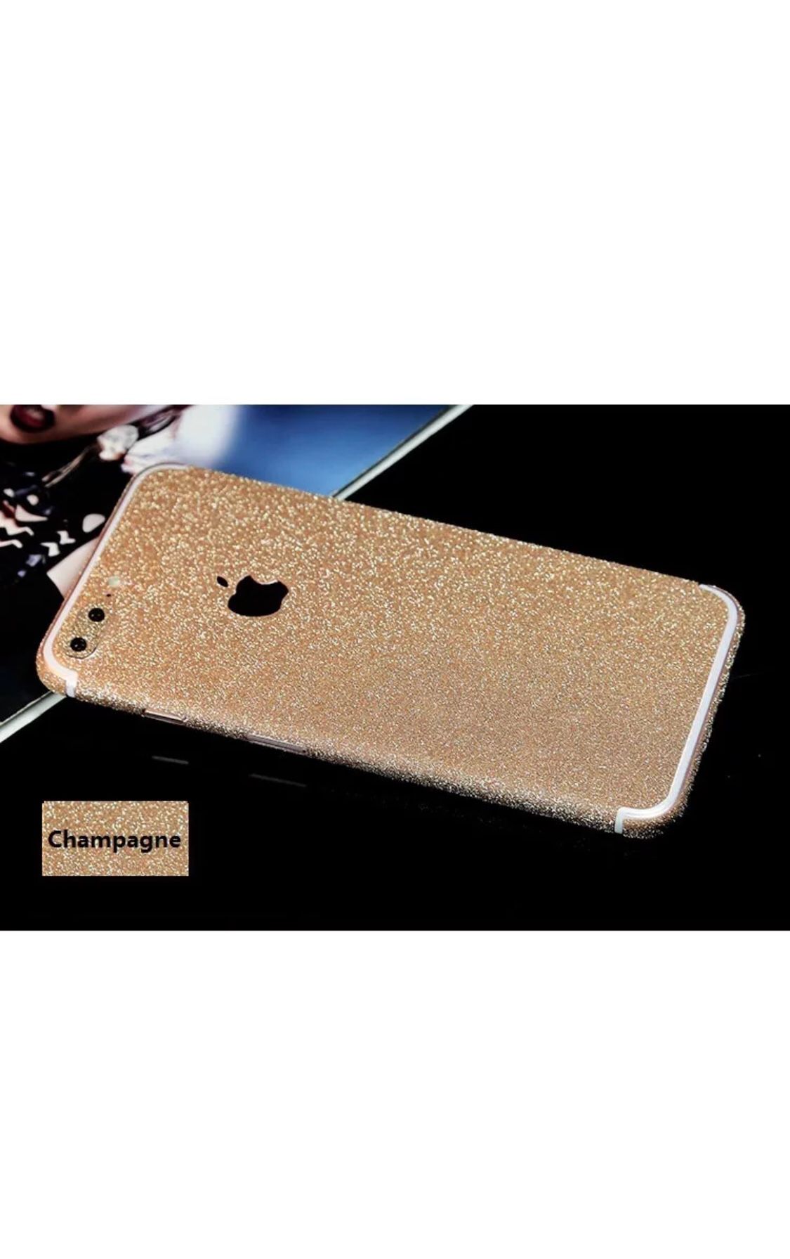 Glitter full body skin decal bling sticker protector for iphone X