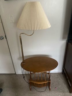 Brass floor lamp