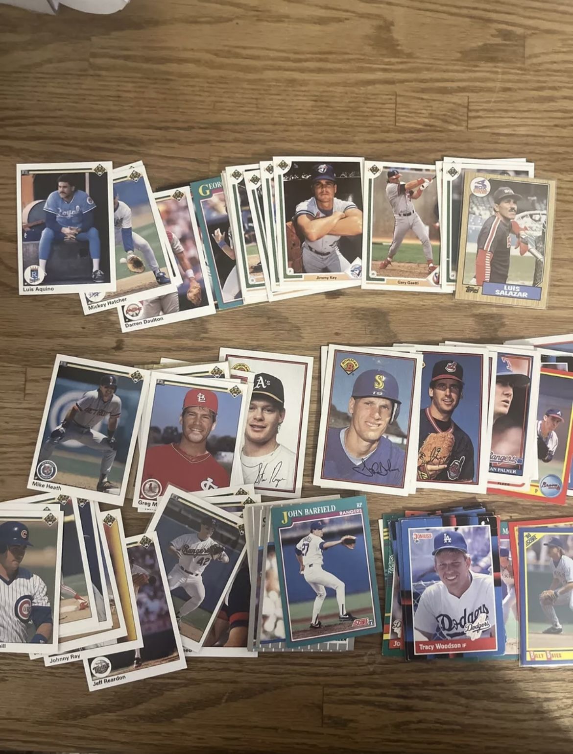 100 Baseball Cards 80s/90s Topps Fleer Upper Deck 