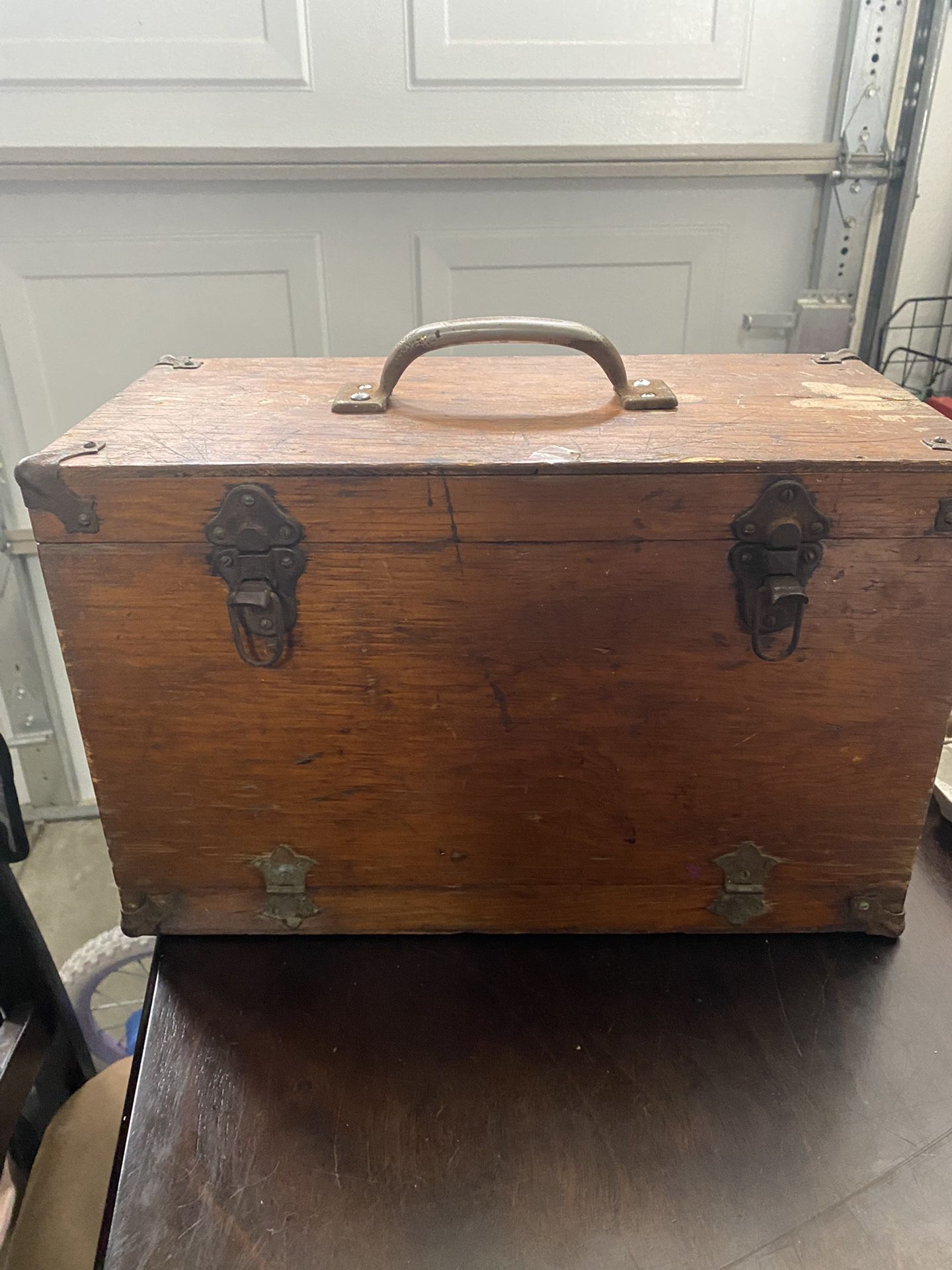 Vintage Wood Tackle Box