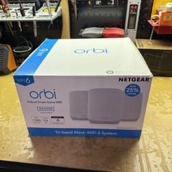 Netgear Orbi Mesh WiFi 6 Router - AX5400 RBK763S