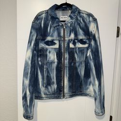 Helmut Lang Men’s Blue Denim Tie-Dye Bleacher Reversible 87 Jacket