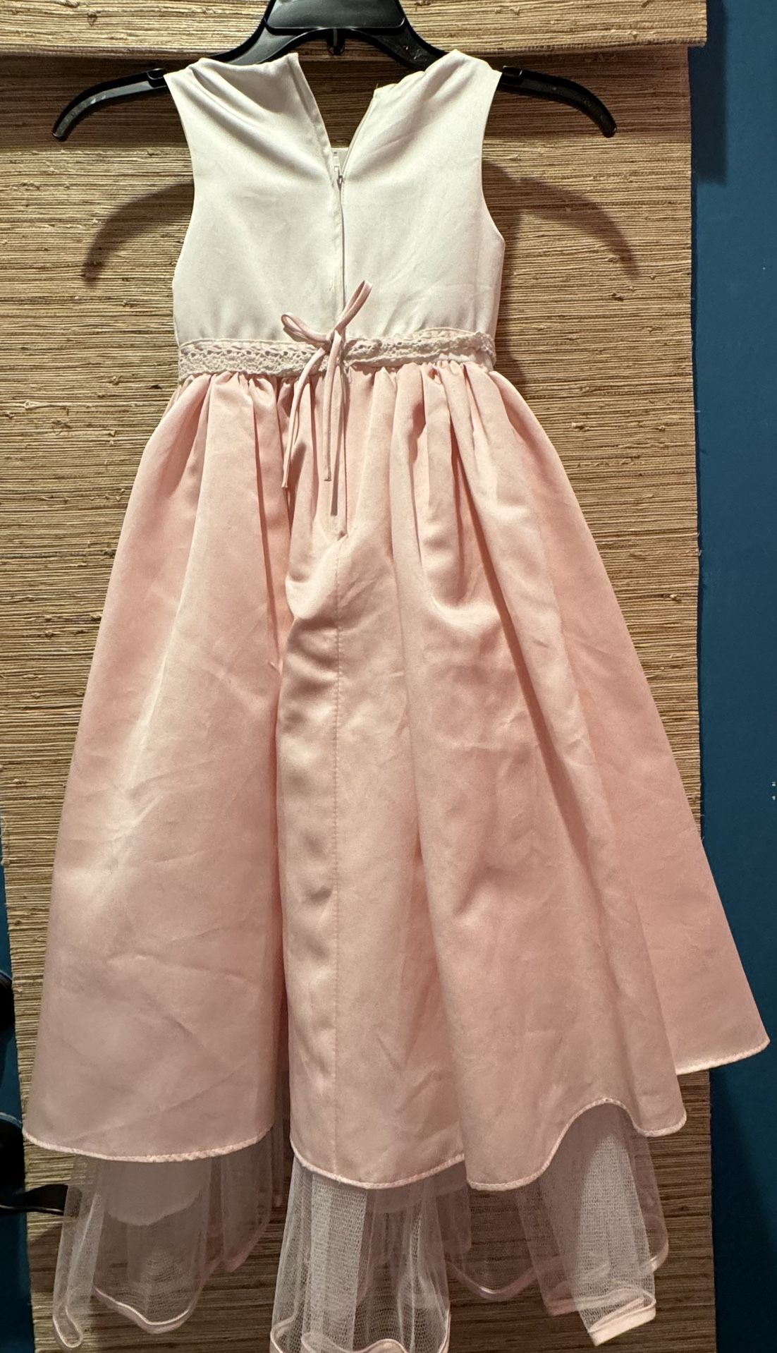 Pink Flower Girl Dress 