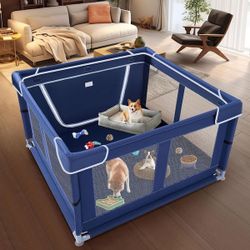 Blue Puppy Playpen 