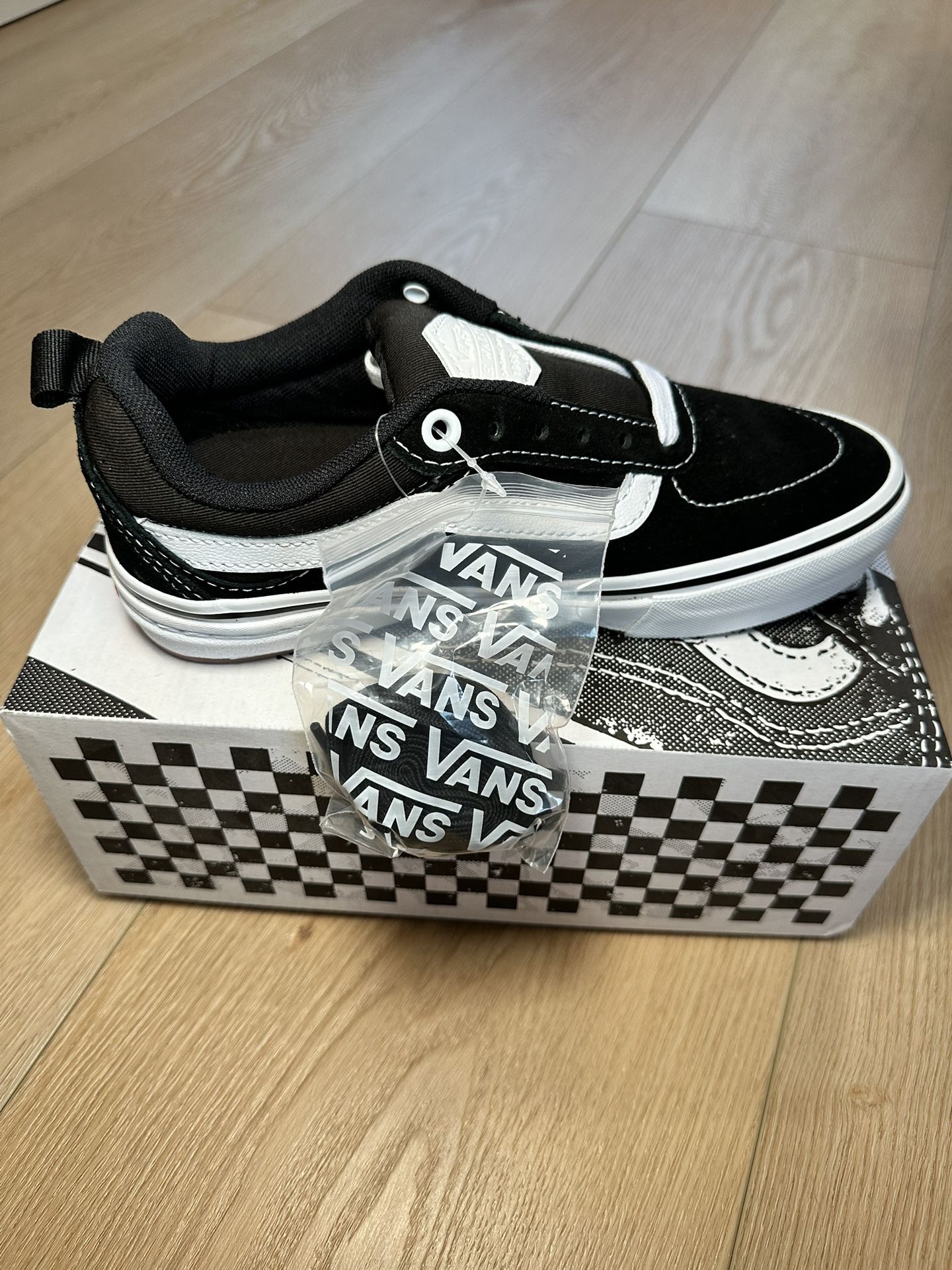 Vans Black And White Skater Shoes