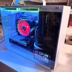 Compact Gaming PC — Ryzen 5 5600G / Rtx 3060 / 32GB RAM / 512GB SSD / 650W Gold PSU / Side Status Panel