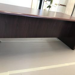 Double Pedestal Mahogany Executive Desk 