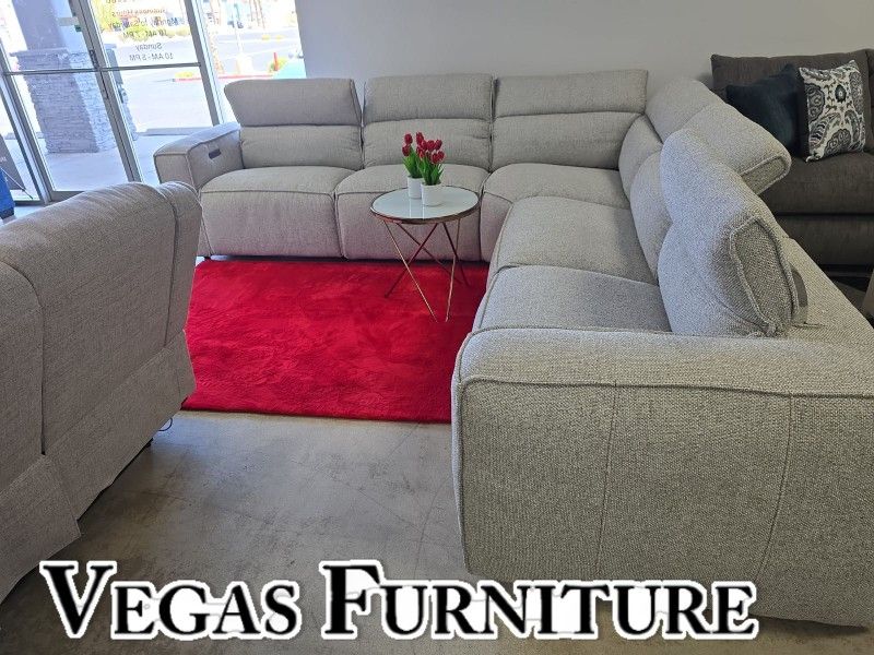 Sectional Power Recliners Heat Rest Black Friday Special