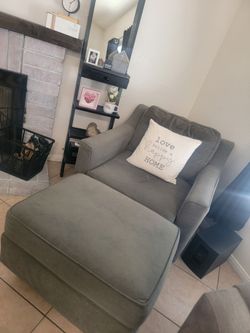 Love seat, Chair & Ottoman