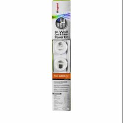 Legrand Cord and Power Cable 12-Piece 6-ft x 5.25'' PVC White Flat Screen Tv Kit