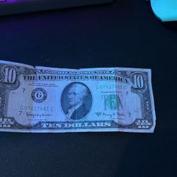 10 Dollar Bill 1963 G