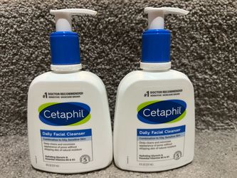New unopened Cetaphil Daily Facial Cleanser 8 oz – 2 Pack
