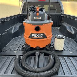 RIDGID 16 Gal. 6.5 Peak HP NXT Shop Vacuum Wet Dry Vac w/Cart, Filter & Hose