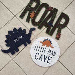 Dinosaur Room Sign Decor