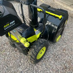 RYOBI 40V HP Brushless Whisper Series 24" 2-Stage Cordless Electric Self-Propelled Snow Blower ((tool only))