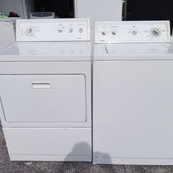 Matching Kenmore Washer Dryer Set Works Perfect With Warranty
