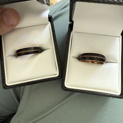 Men’s tungsten ring New Total Of 2 Size 8 1/2 And 9