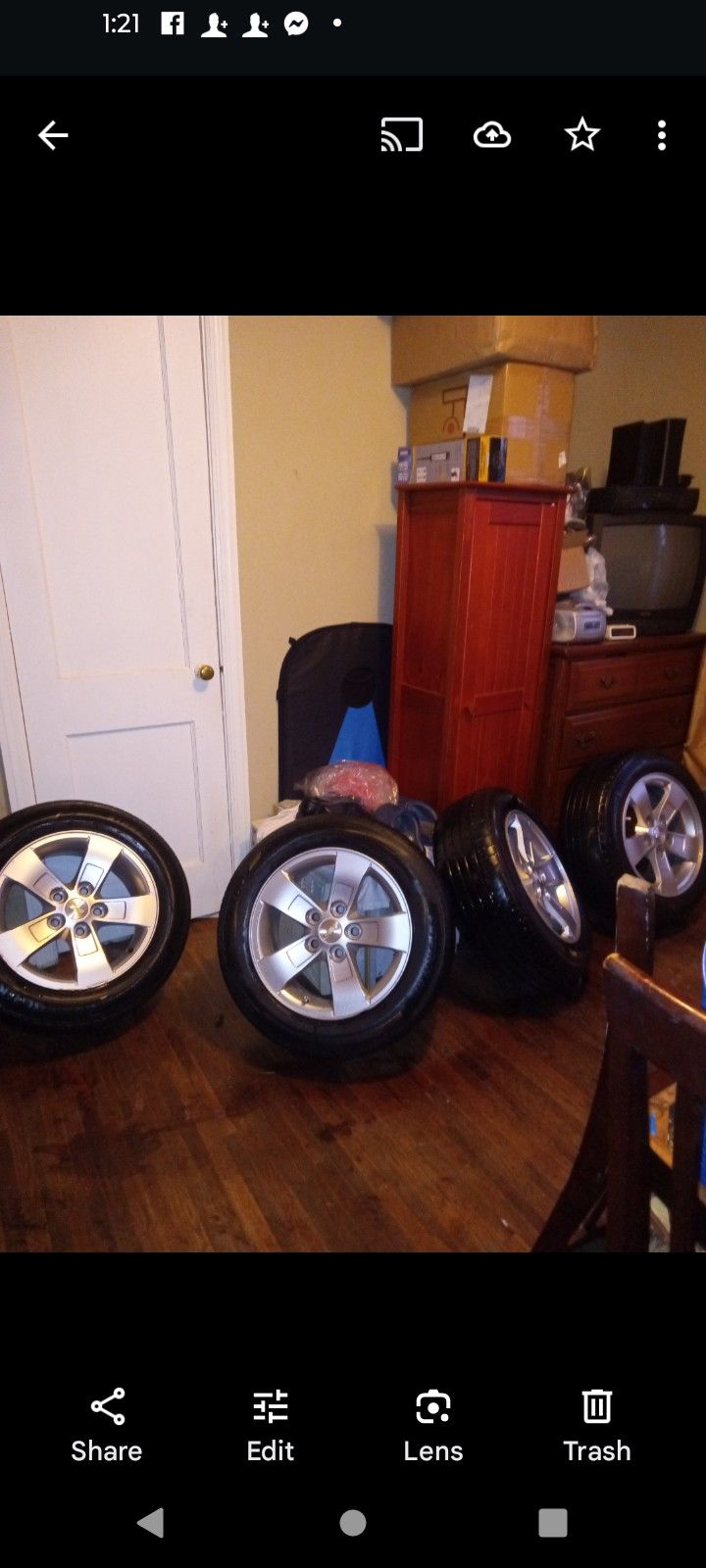 16" Chevy Malibu Rims With 205 60 16 tires for Sale