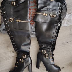 Thigh High Sexy Black Boots
