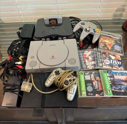 Game consoles N64, PS1, PS2, GAMES
