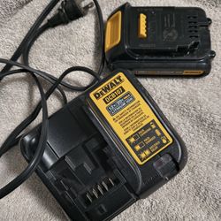 DeWalt 12 V / 20 V Charger And Battery 