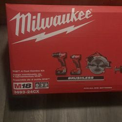Milwaukee  4 tools combo kit