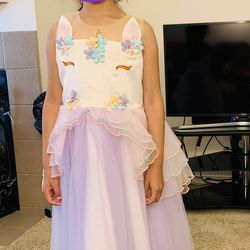 JerrisApparel Flower Girls Unicorn Costume Pageant Princess Party Dress