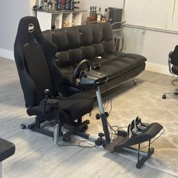 Logitech Steering Wheel , Shifter , And Gas Break And Clutch For Xbox