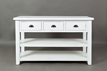 Artisan's Craft Weathered White Sofa Table