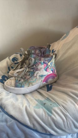 Light up skechers size 12 girls shoes
