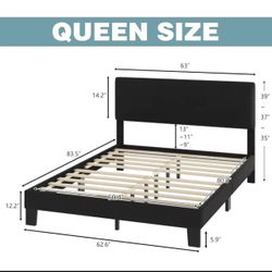 Brand New In Box Queen Bed Frame+ Mattress 10”thick Delivery 🚚 Available 