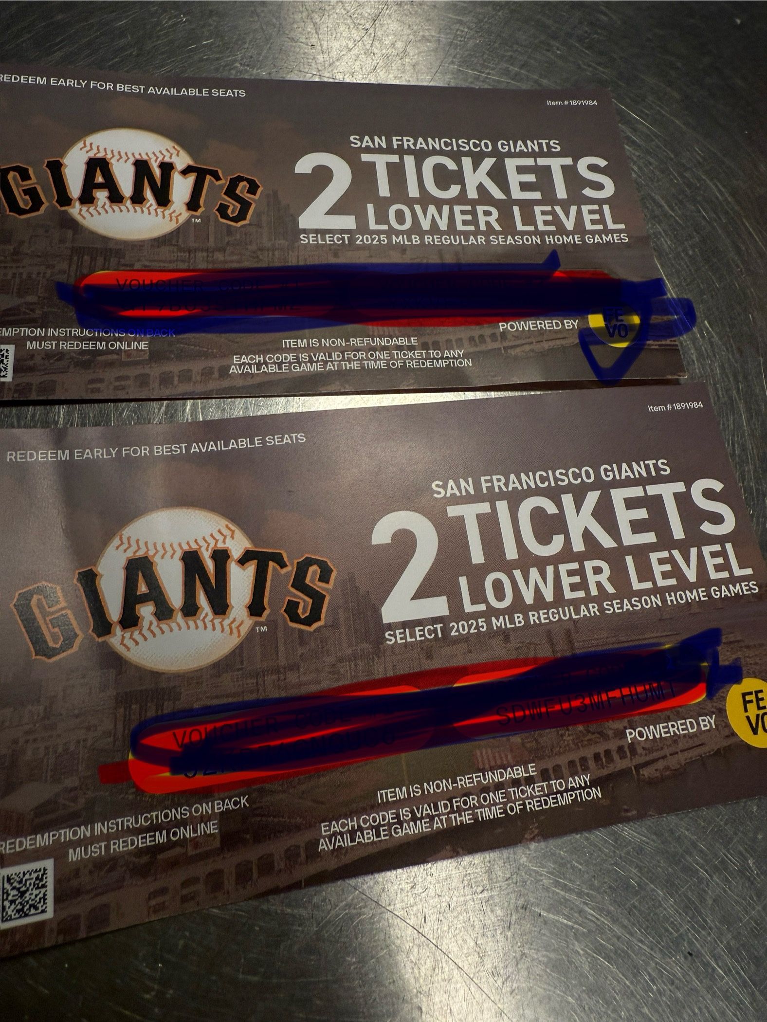 Baseball Tickets! ! San Francisco Giants