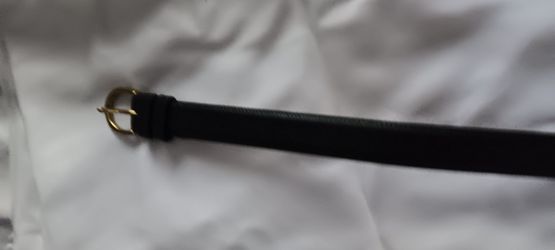 Coach black leather belt