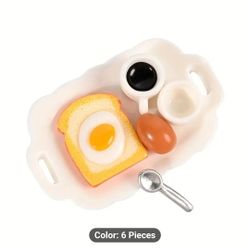 Miniature Dollhouse Breakfast Set