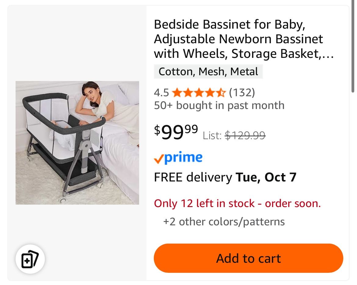 Bedside Bassinet